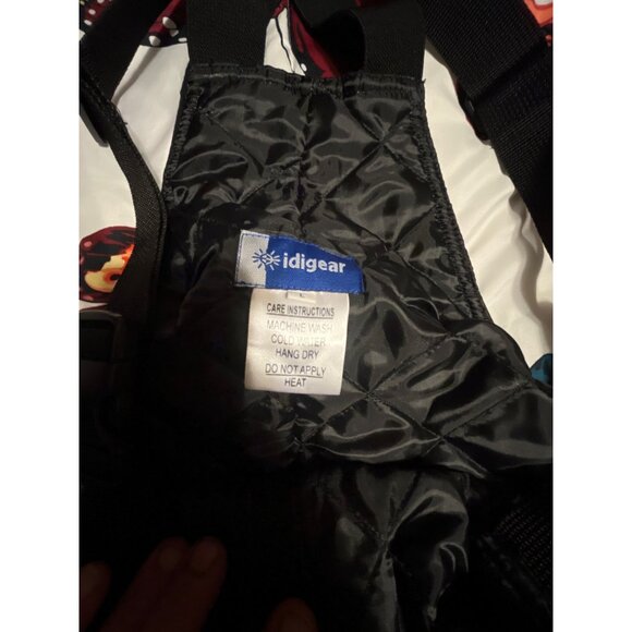 Idigear Arctic Armor Black Insulated Bibs Adjustable Straps & Multiple Pockets L - Picture 7 of 9